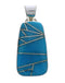 Southwest Substantial Silver And Turquoise Pendant PX29353